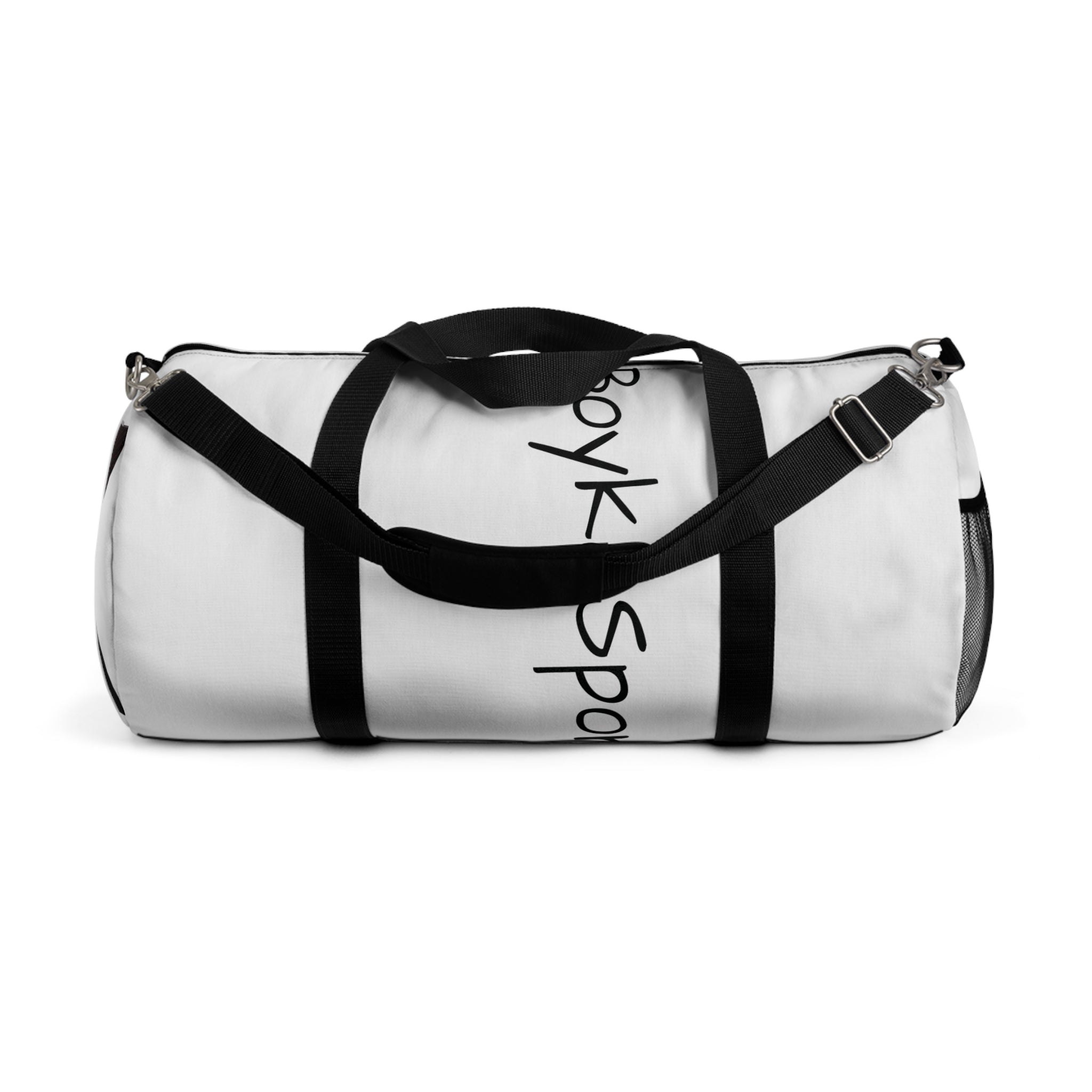 White 'Boy Ka Sport' Athletic Duffel Bag — Gym Travel Sports Weekender