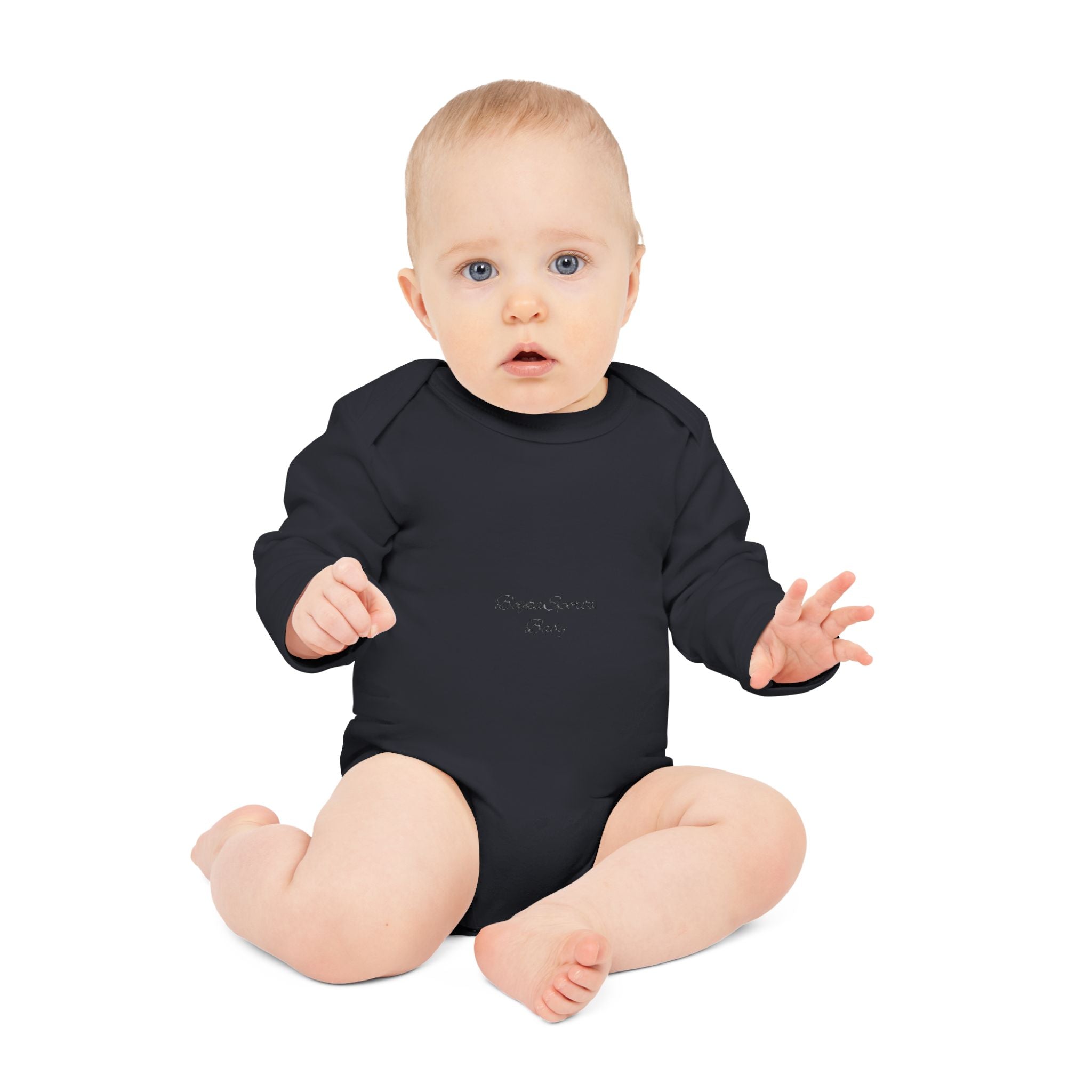 BoykaSports Premium Baby|Minimal Script Organic Long Sleeve