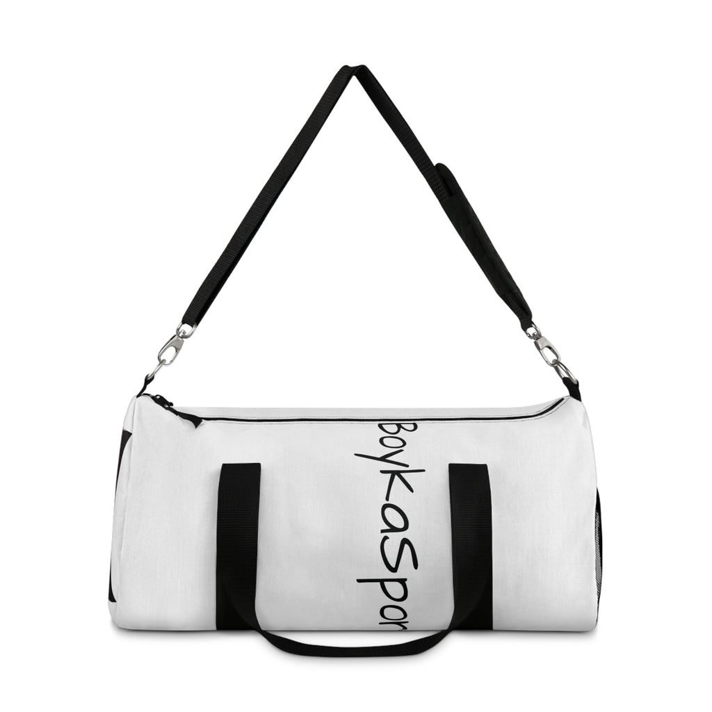 White 'Boy Ka Sport' Athletic Duffel Bag — Gym Travel Sports Weekender