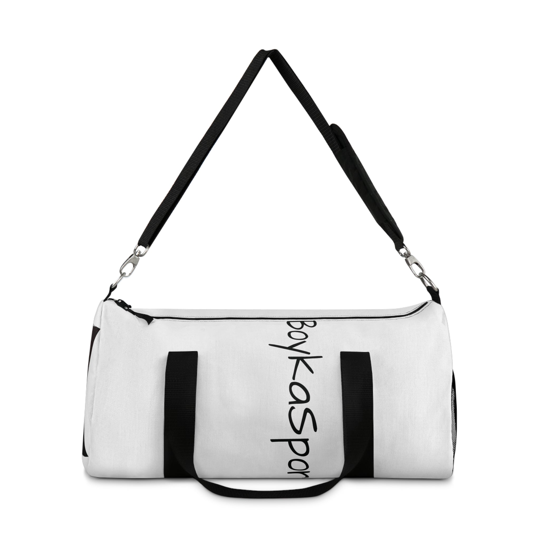 White 'Boy Ka Sport' Athletic Duffel Bag — Gym Travel Sports Weekender