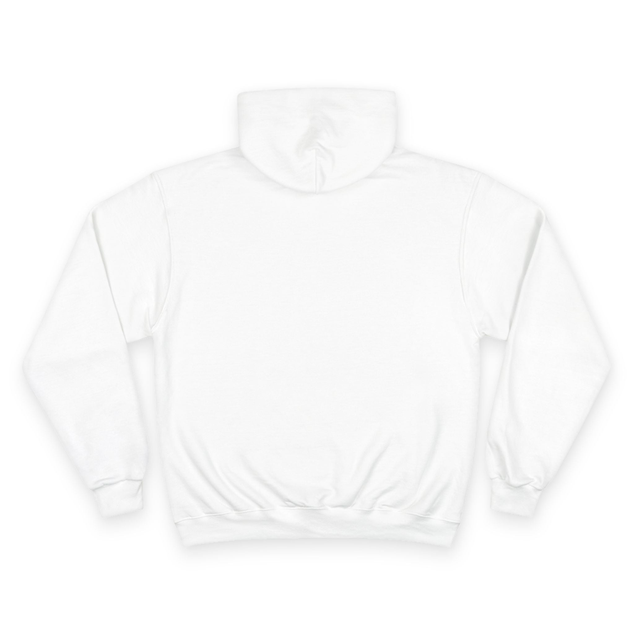 Minimalist White Champion Hoodie — Subtle Script Logo Pullover