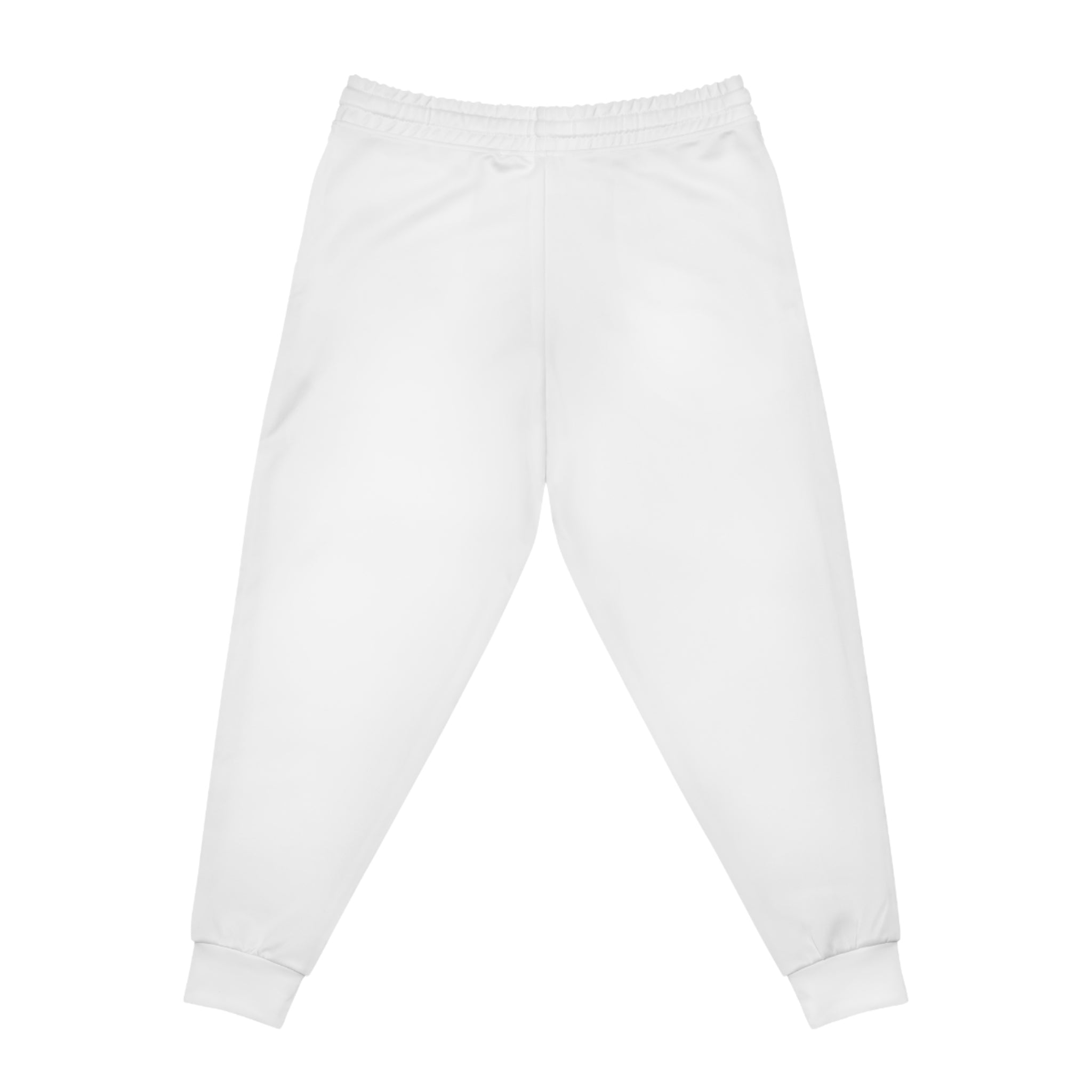 White Athletic Joggers with 'Vodka' Patch — Cozy Streetwear Sweatpants