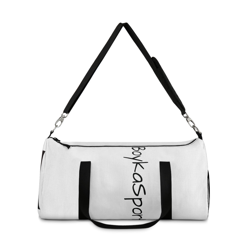 White 'Boy Ka Sport' Athletic Duffel Bag — Gym Travel Sports Weekender