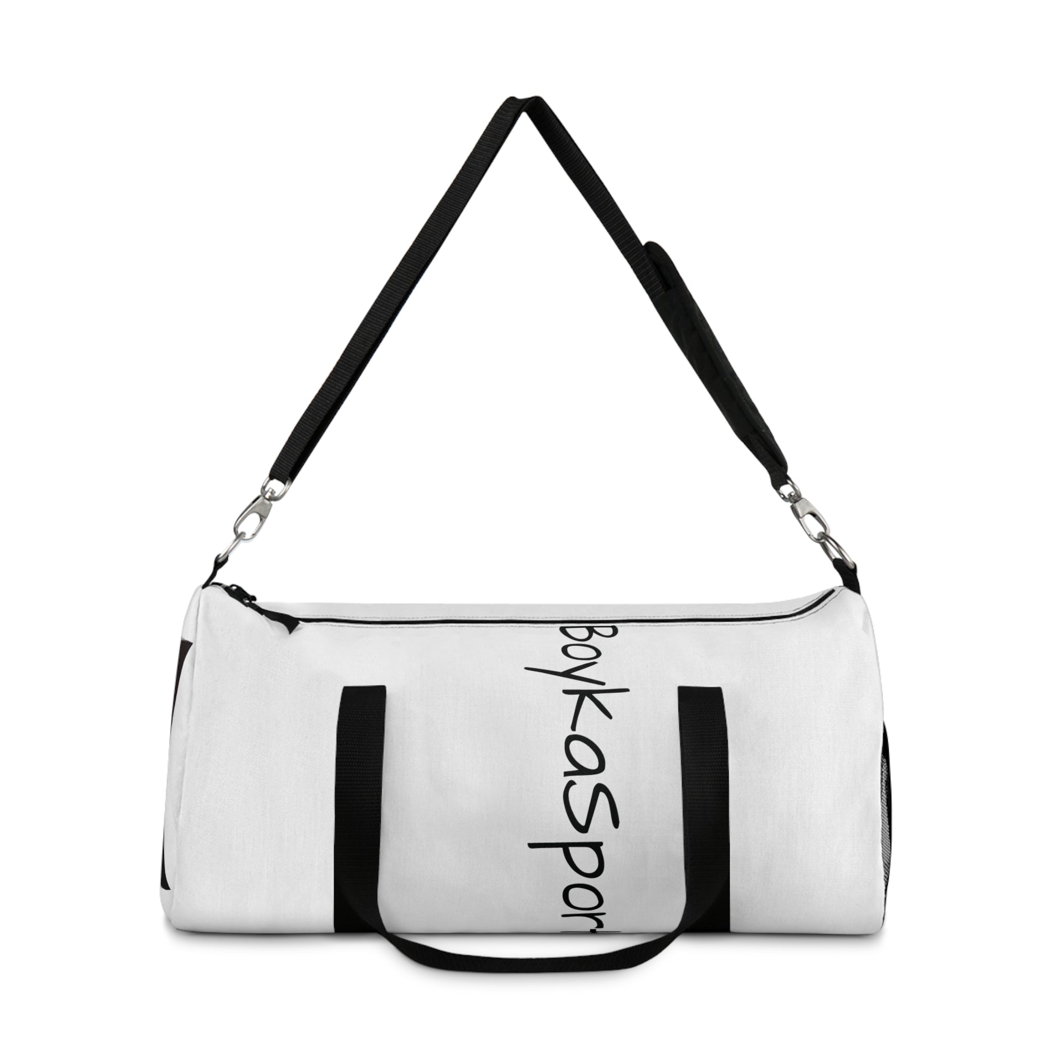 White 'Boy Ka Sport' Athletic Duffel Bag — Gym Travel Sports Weekender