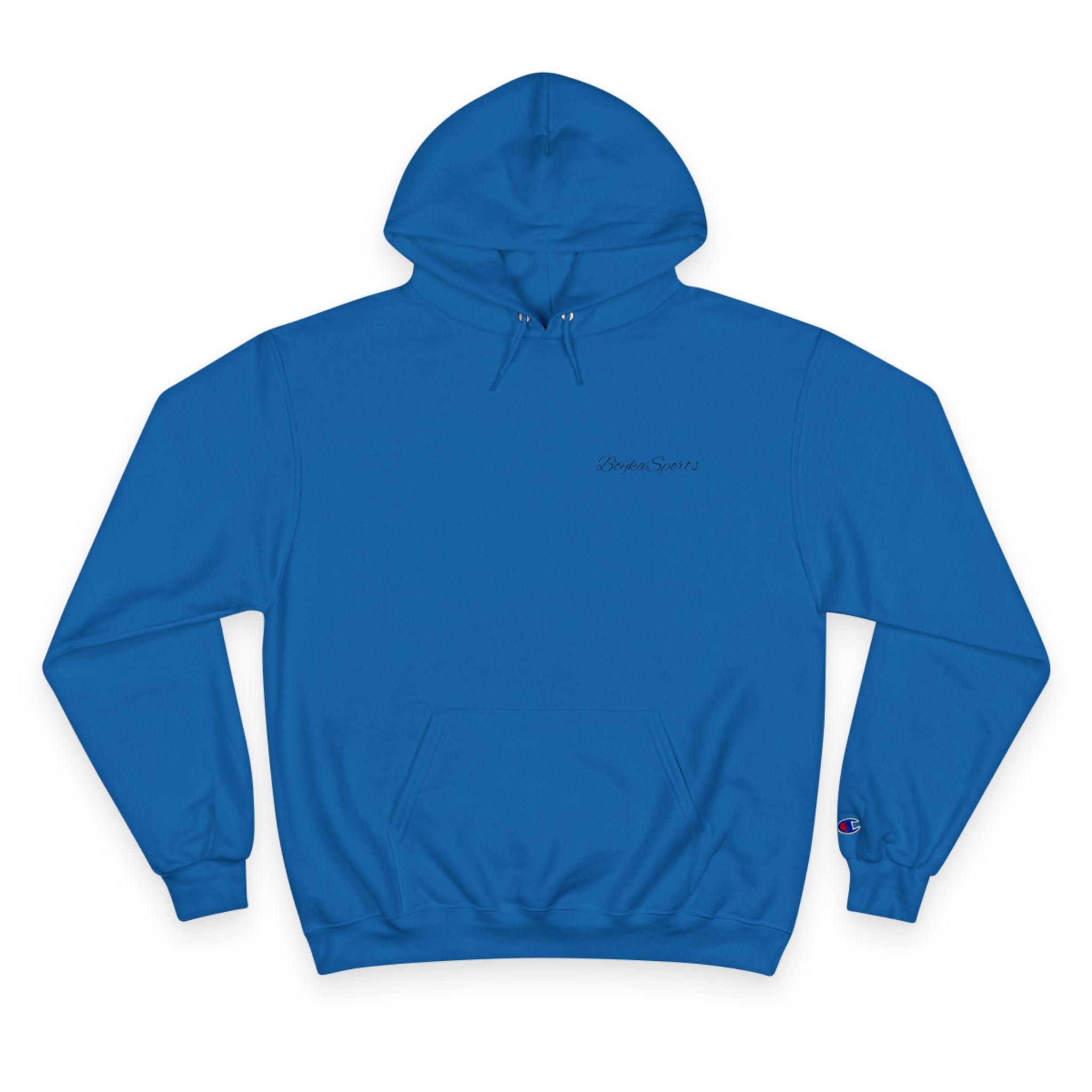 Minimalist White Champion Hoodie — Subtle Script Logo Pullover