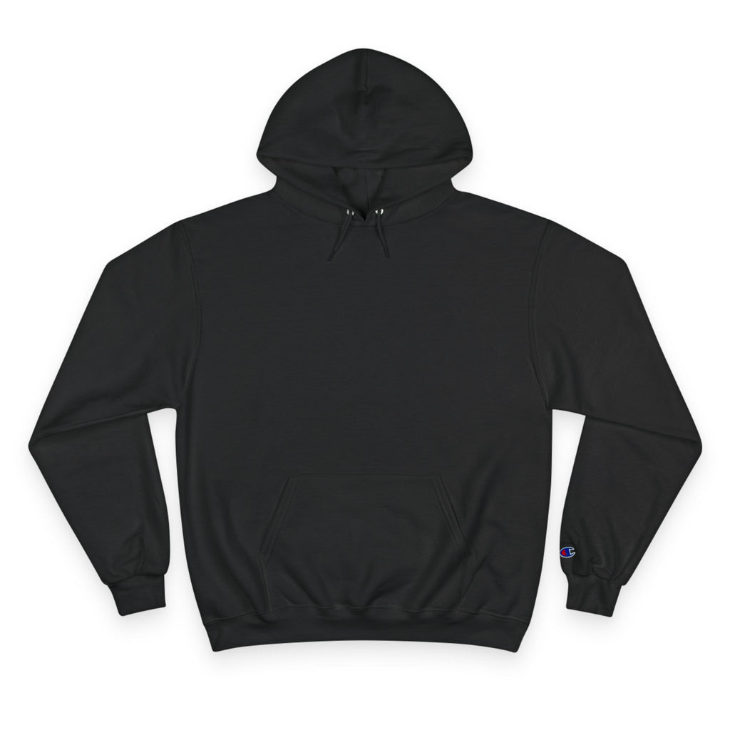 Minimalist White Champion Hoodie — Subtle Script Logo Pullover