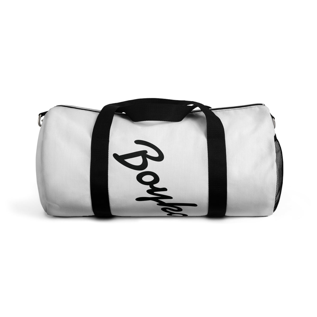 Witte 'BoykaSports' Atletische Plunjezak — Gym Reizen Sport Weekendtas
