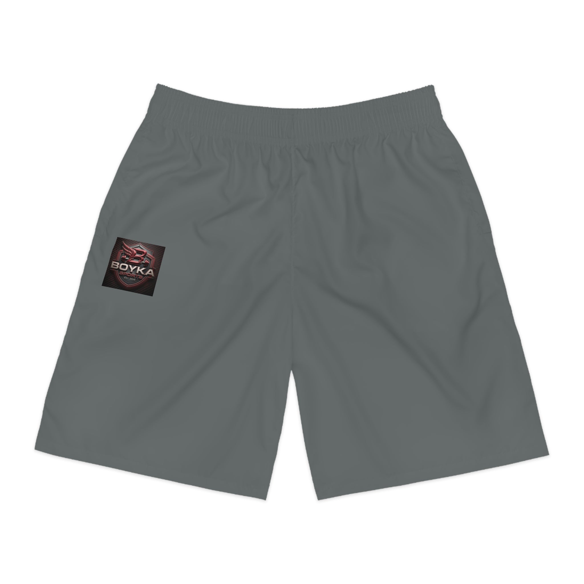 Boxing Logo Jogger Shorts — Men's Athletic Casual Shorts with 'BOYKA' Patch