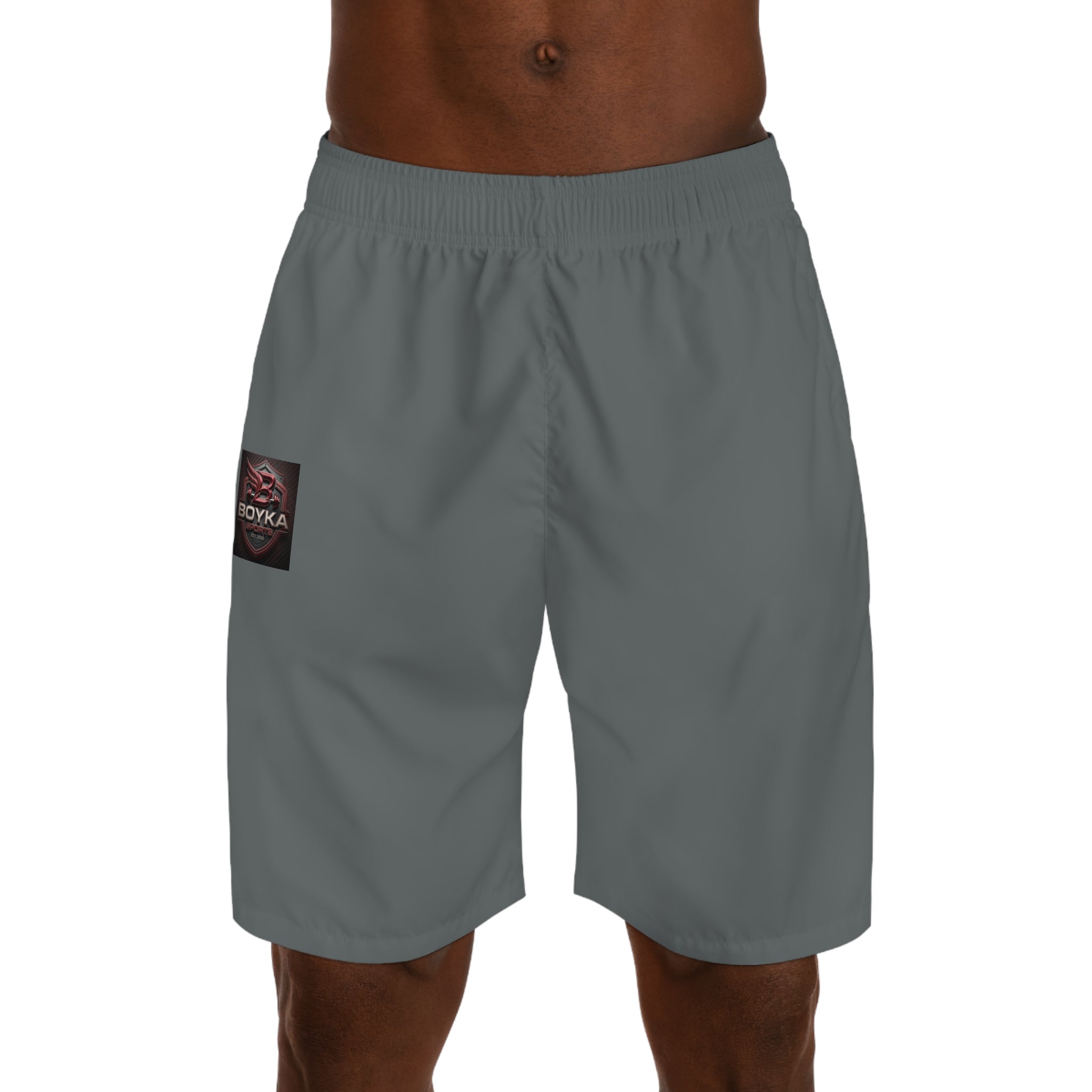Boxing Logo Jogger Shorts — Men's Athletic Casual Shorts with 'BOYKA' Patch