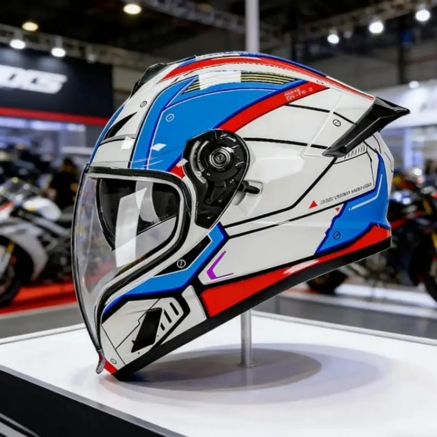 Qike DOT 3C ECE Opklapbare Modulaire Motorhelm Integraalhelm Lang Vizier Sportmotor Scooter Voor Heren Casco Moto Beschermende Uitrusting