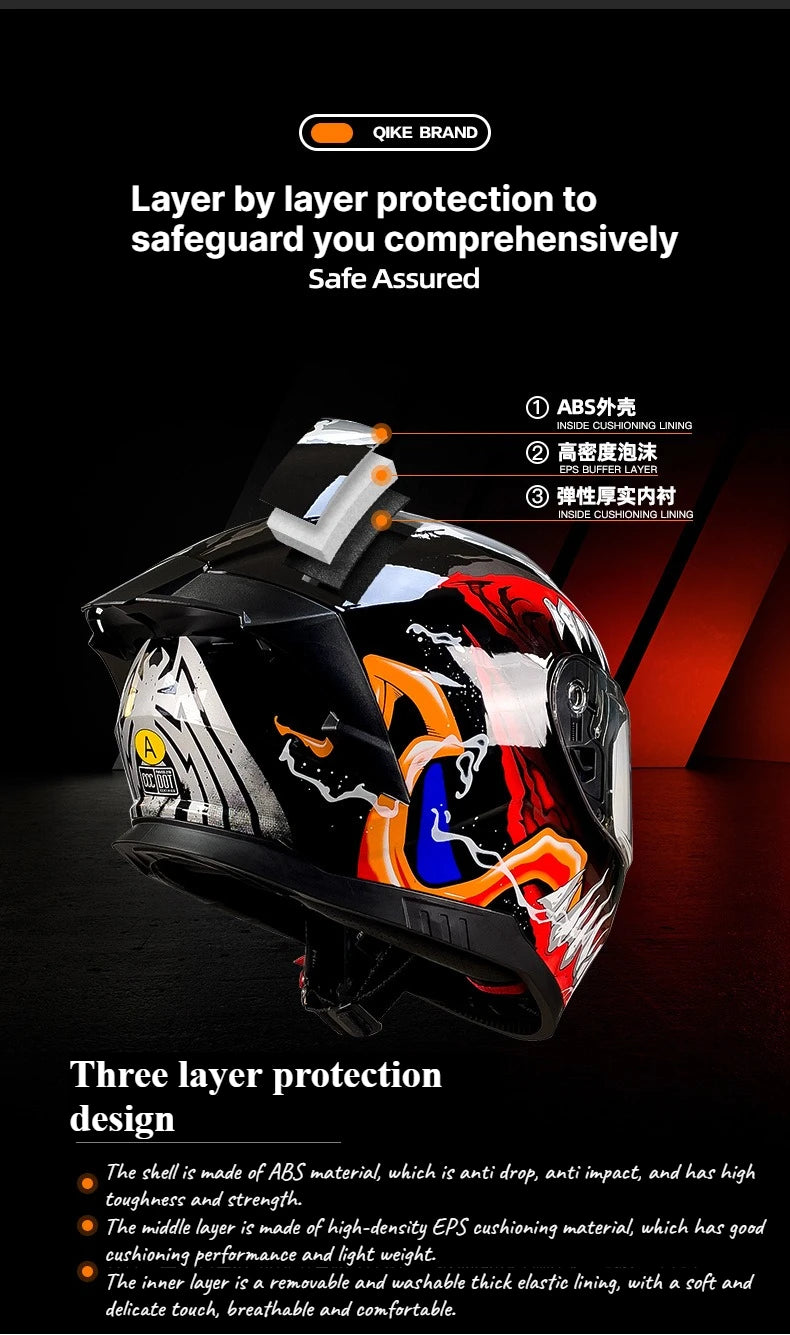 GIKE Retro Motorcycle Helmet for Men and Women - Retro Full Face Helmet, Riding Gear for All-Terrain Cruisers and Scooters