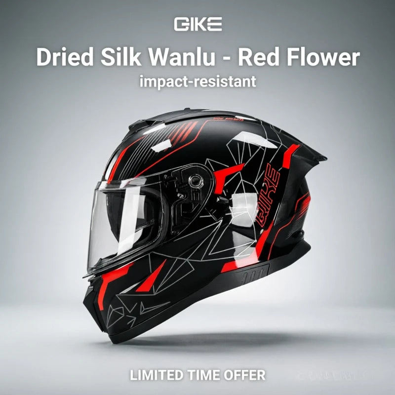 GIKE Retro Motorhelm voor Mannen en Vrouwen - Retro Volgelaatshelm, Rijuitrusting voor All-terrain Cruisers en Scooters