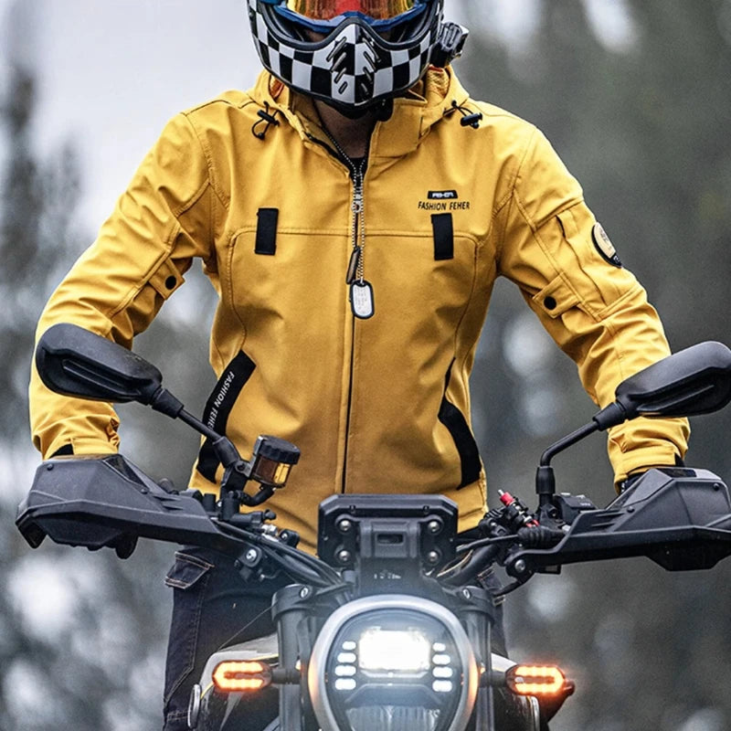 Waterdichte Koudebestendige Unisex Motorjas Praktische Motocross Rijderskleding met CE-Bescherming, Volledige Maatserie S-7XL