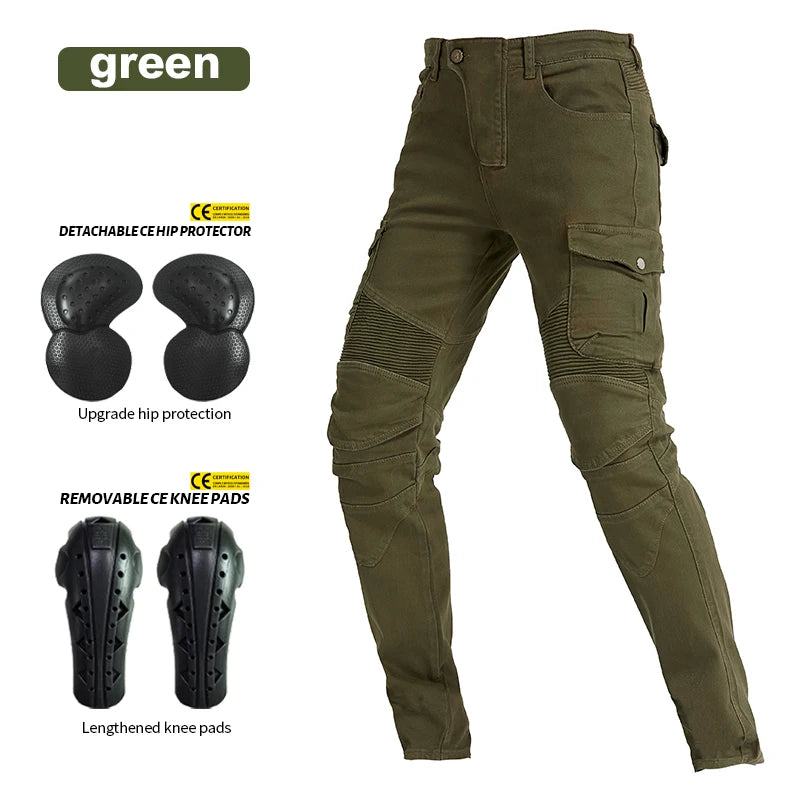 Moto Jeans  Motorcycle Pants Motorcycle Jeans Protective Gear Riding Touring Motorbike Trousers With Protect Gears Summer Women