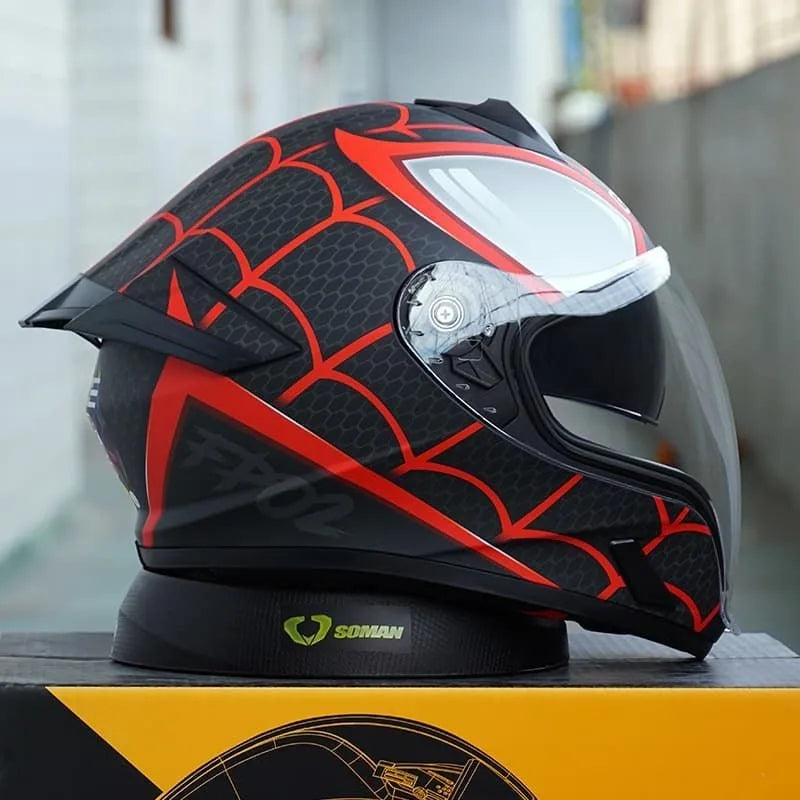 Qike DOT 3C ECE Flip Up Modular Motorcycle Helmet Full Face Long Visor Sport Bike Scooter For Men Casco Moto Protective Gear