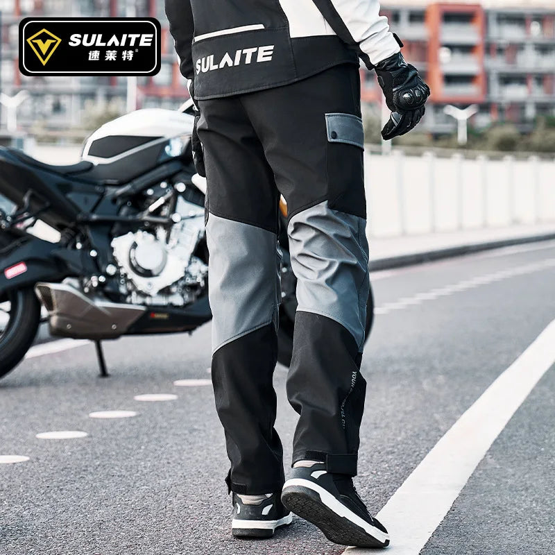 New Winter Motorcycle Riding Pants Warm Windproof and Fall-proof Trousers Long-distance Motorcycle Riding Pants Rainproof Pants