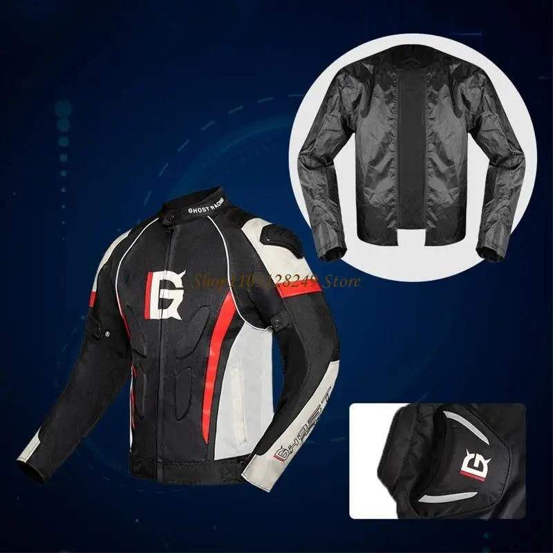 Motorcycle for Jacket Motorbike Riding for Jacket Windproof Motorcycle Full Body Protective Gear Armor Mesh for Jacket M