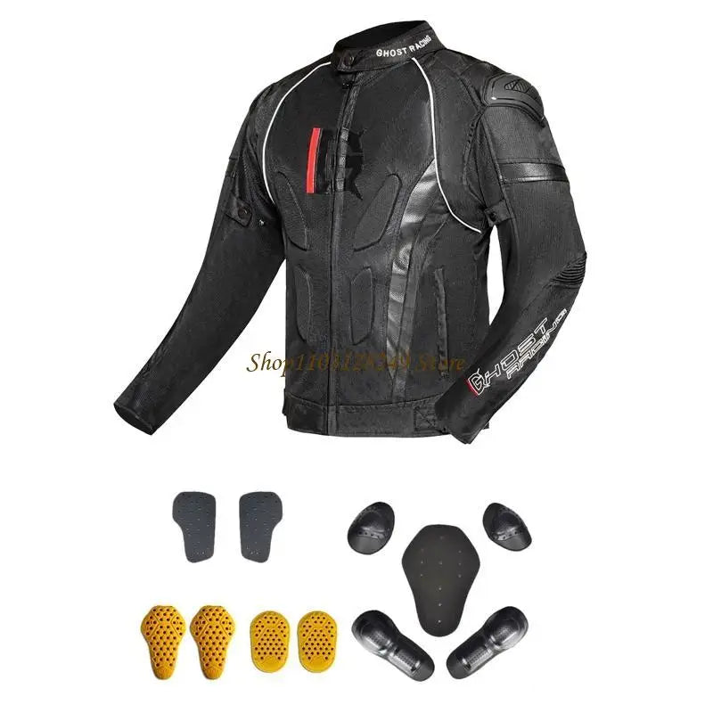 Motorcycle for Jacket Motorbike Riding for Jacket Windproof Motorcycle Full Body Protective Gear Armor Mesh for Jacket M