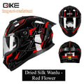 GIKE Retro Motorhelm voor Mannen en Vrouwen - Retro Volgelaatshelm, Rijuitrusting voor All-terrain Cruisers en Scooters