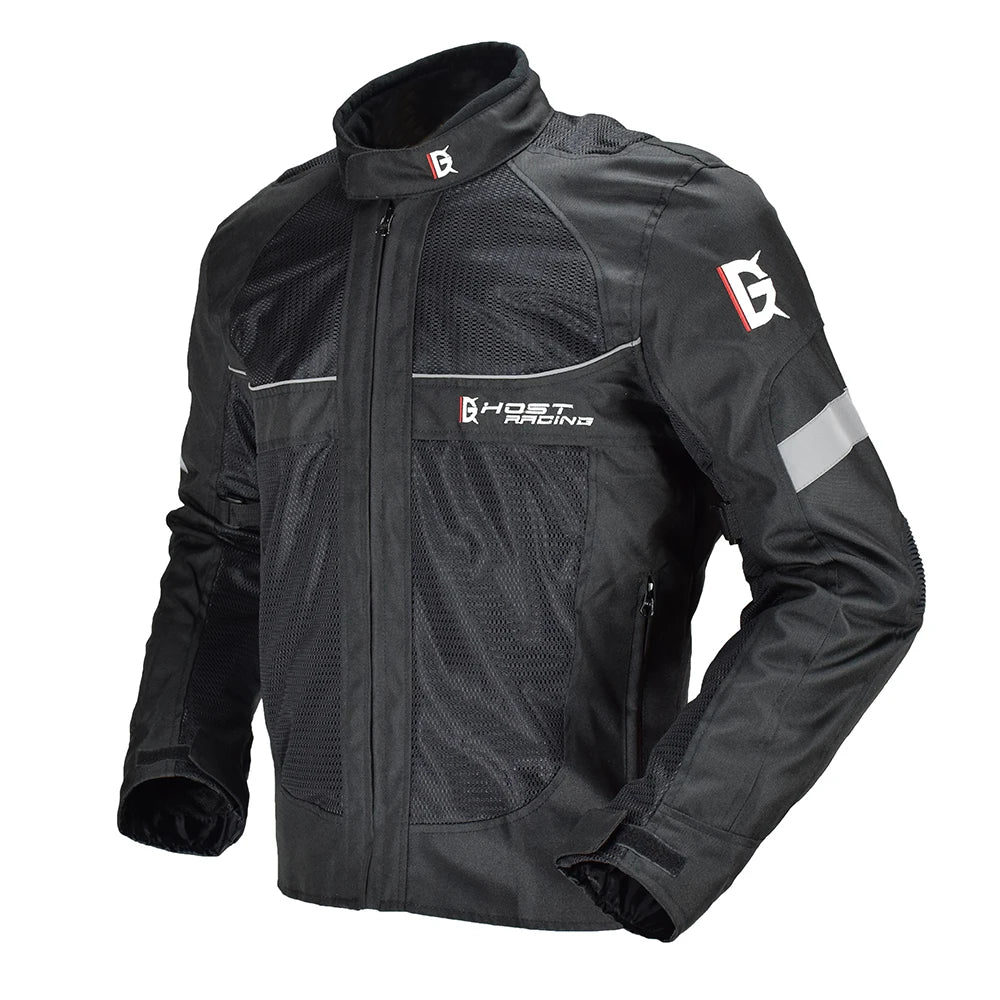 Heren Motorfiets Beschermende Jas Zomer Winter Warm Mannelijke Motorrijder Reflecterende Anti-botsing Motor Beschermende Jas