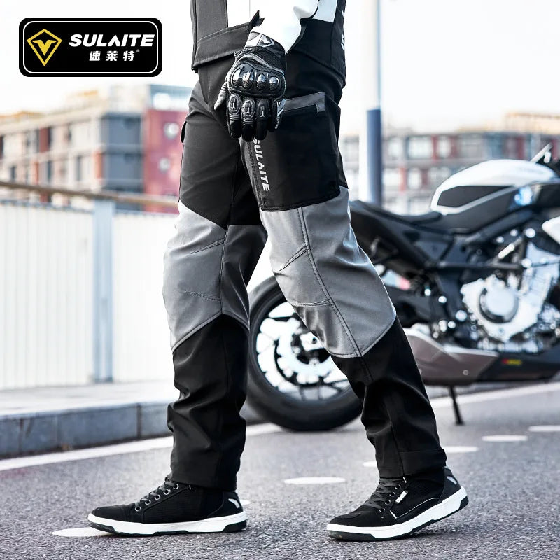 New Winter Motorcycle Riding Pants Warm Windproof and Fall-proof Trousers Long-distance Motorcycle Riding Pants Rainproof Pants