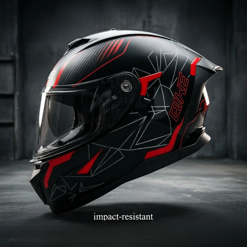 GIKE Retro Motorcycle Helmet for Men and Women - Retro Full Face Helmet, Riding Gear for All-Terrain Cruisers and Scooters