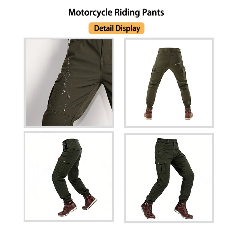 Motorcycle Riding Pants All Season Windproof Waterproof Rain Resistant Motorbike Biker Trousers For Men Women