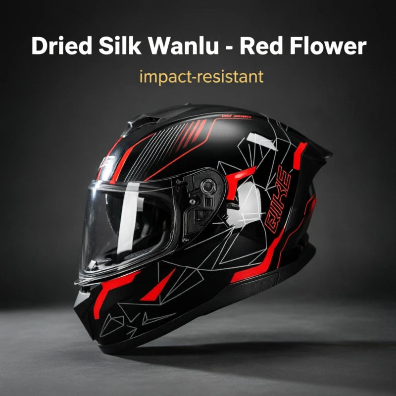 GIKE Retro Motorcycle Helmet for Men and Women - Retro Full Face Helmet, Riding Gear for All-Terrain Cruisers and Scooters