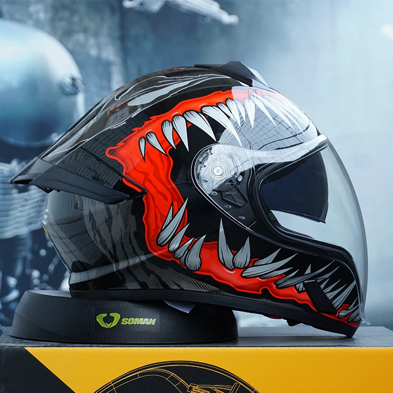 Full Face Motorcycle Helmets Latest Downhill Racing Motorbike Riding Casco Capacete De Moto DOT Approved For Men Women Kask