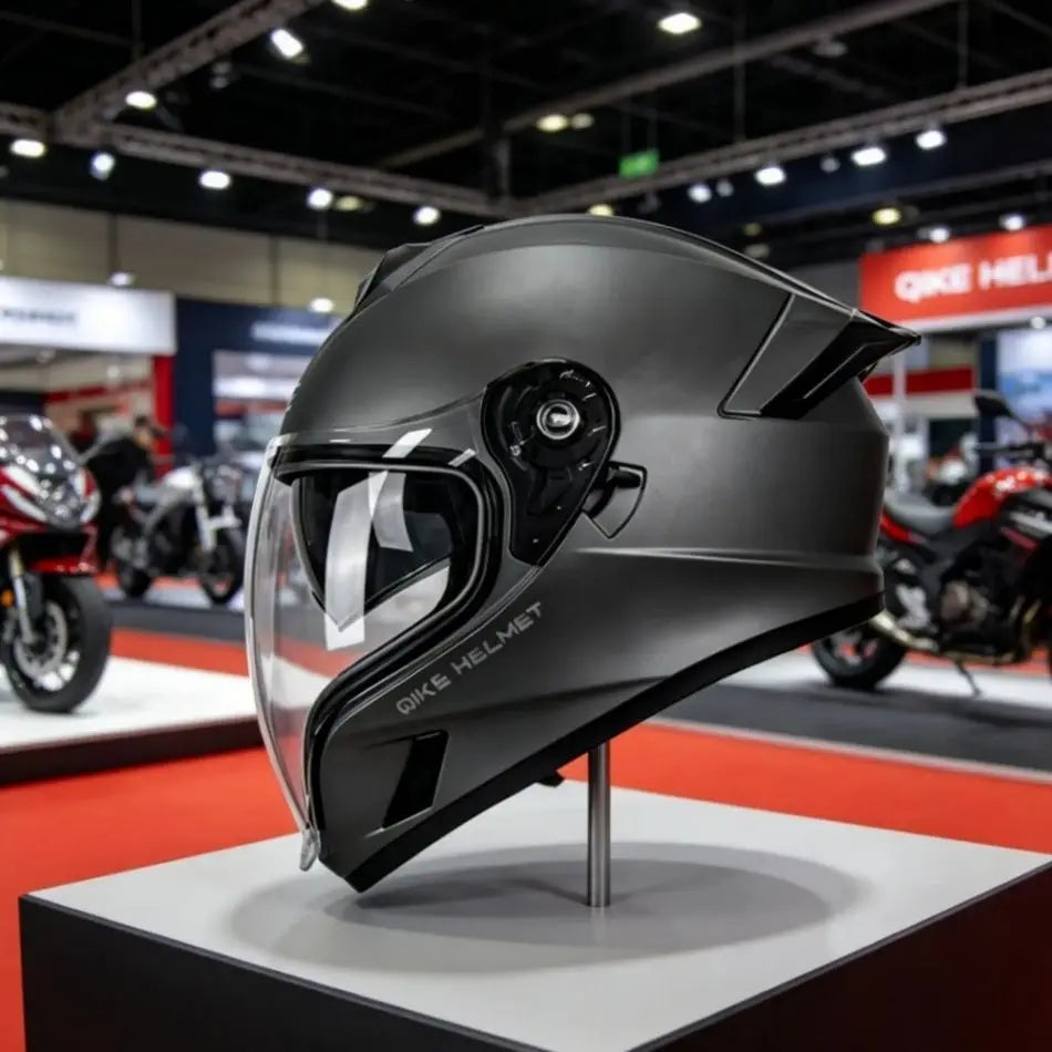 Qike DOT 3C ECE Opklapbare Modulaire Motorhelm Integraalhelm Lang Vizier Sportmotor Scooter Voor Heren Casco Moto Beschermende Uitrusting