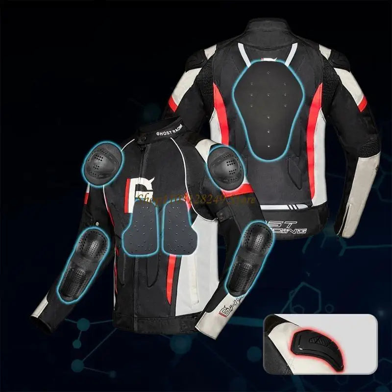 Motorcycle for Jacket Motorbike Riding for Jacket Windproof Motorcycle Full Body Protective Gear Armor Mesh for Jacket M