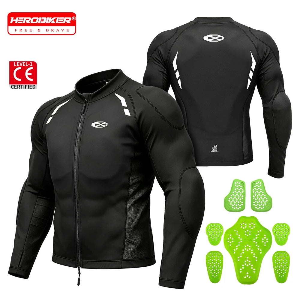 Men's Jacket Breathable Motorcycle Jacket Anti-fall Motorbike Riding Jackets Built-in Protective Gear Motocross Clothing M-3XL