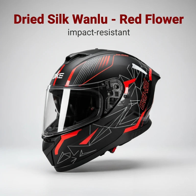 GIKE Retro Motorcycle Helmet for Men and Women - Retro Full Face Helmet, Riding Gear for All-Terrain Cruisers and Scooters