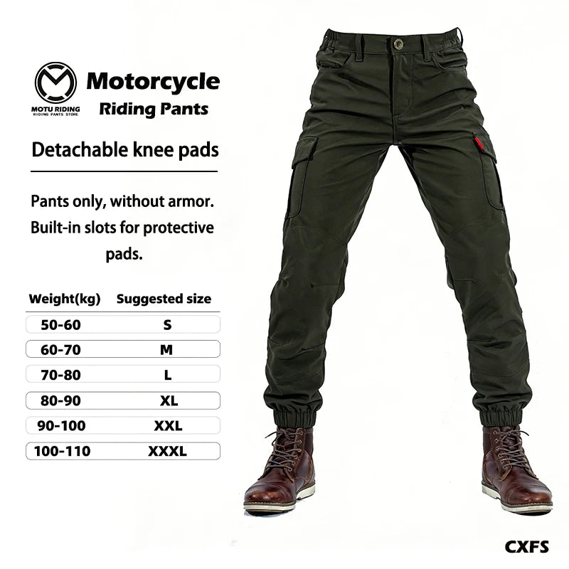 Motorcycle Riding Pants All Season Windproof Waterproof Rain Resistant Motorbike Biker Trousers For Men Women