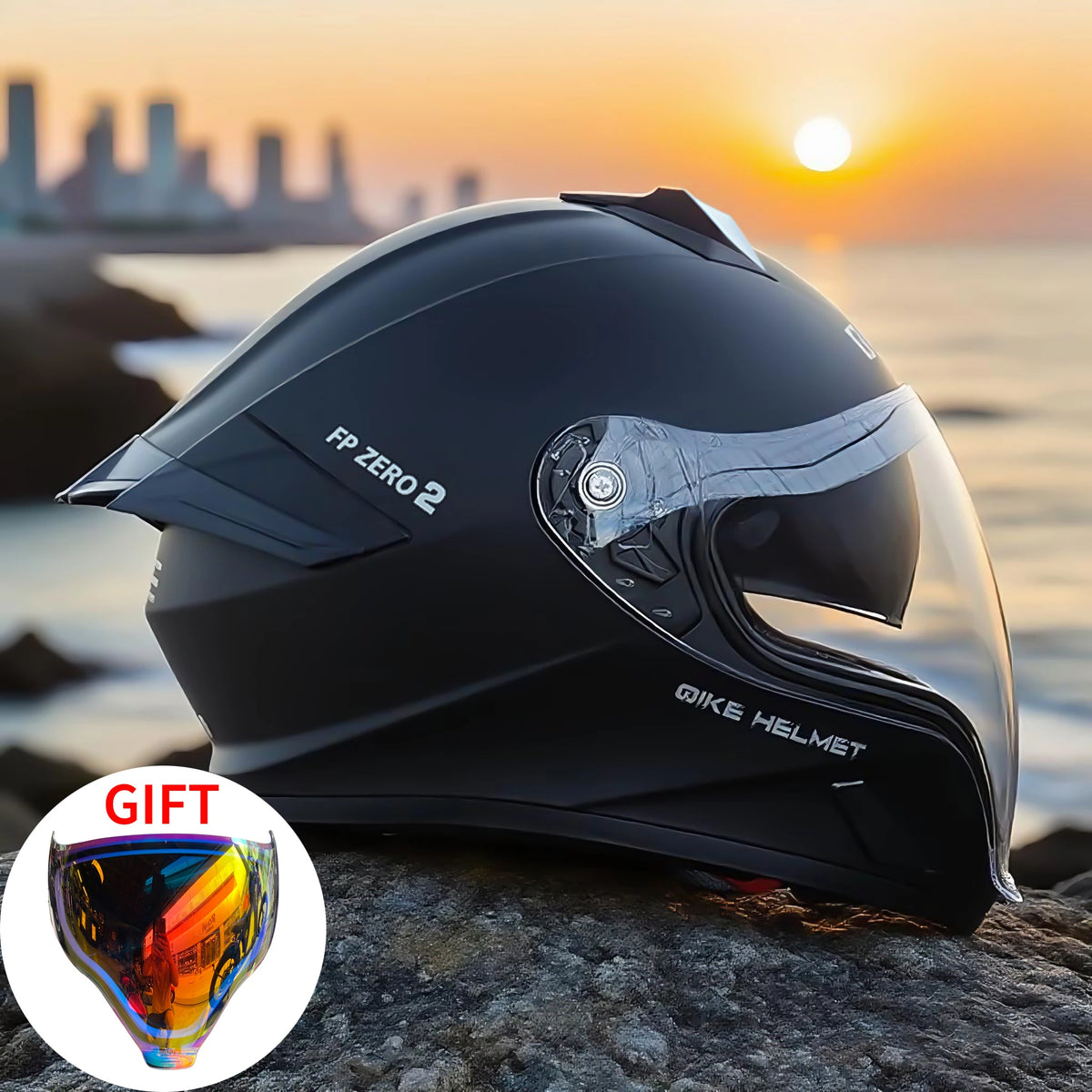 Motorcycle Helmet Colored lenses High Quality Dual Lens Modular Flipped Helmet Full Face Neutral Motorcycle Travel Helmet