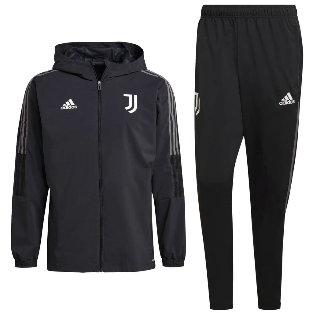 Juventus carbon grey training presentation tracksuit 2021/22 - Adidas-0